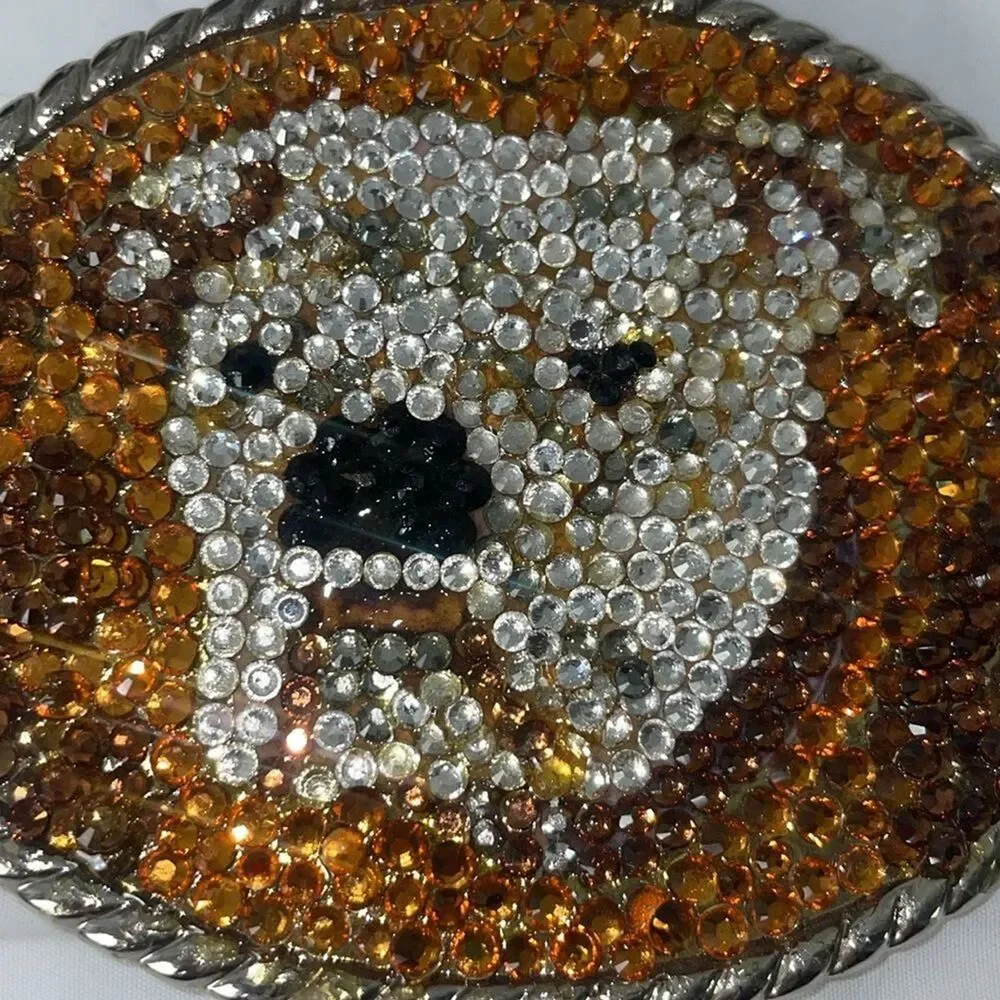 Bulldog Bling Belt Buckle Handmade